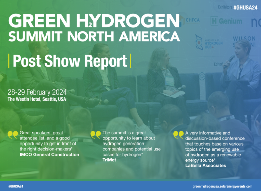 Green Hydrogen North America Post Show Report